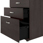 White / Platinum Gray / Storm Gray 3-Piece Modular Storage Set with Floor and Wall Cabinets