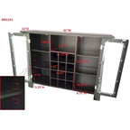 Buffet Bar Cabinet with Wine Storage, Black