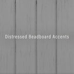White Coastal Style Accent Cabinet with Beadboard Doors and Adjustable Shelves, Single