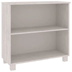 Dark Gray/Honey Brown/White 2-Shelf Solid Pine Sideboard, 33.5"W