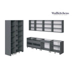 Kitchen Oasis Collection White Matte Color Base Size 10Ft Wide - 123x50