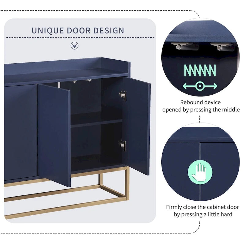 Modern Sideboard Buffet Cabinet with Large Storage Space - N/A