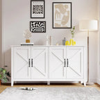 Storage Sideboard Cabinet with 4 Doors and 4 Shelgves