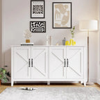 Storage Sideboard Cabinet with 4 Doors and 4 Shelgves