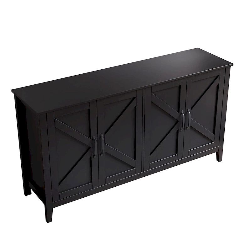 Storage Sideboard Cabinet with 4 Doors and 4 Shelgves