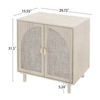 2 Doors Wood Pantry Organizer with Adjustable Laminates, Storage Cabinet for Bedroom, Living Room, Kitchen