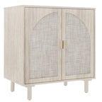 2 Doors Wood Pantry Organizer with Adjustable Laminates, Storage Cabinet for Bedroom, Living Room, Kitchen