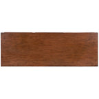 Brown Leather & Capiz Shell Inlay Sideboard with Maple Veneer, Single, Freestanding