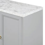 Modern Sideboard with 4 door cabinet with Metal Handles and Adjustable Shelves