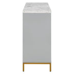 Modern Sideboard with 4 door cabinet with Metal Handles and Adjustable Shelves
