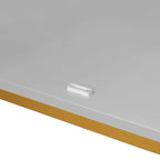 Modern Sideboard with 4 door cabinet with Metal Handles and Adjustable Shelves