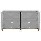Modern Sideboard with 4 door cabinet with Metal Handles and Adjustable Shelves