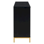 Modern Sideboard with 4 door cabinet with Metal Handles and Adjustable Shelves