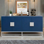 Light Luxury Designed Cabinet with Unique Support Legs and Adjustable Shelves, Suitable for Living Rooms, Corridors