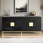 Light Luxury Designed Cabinet with Unique Support Legs and Adjustable Shelves, Suitable for Living Rooms, Corridors