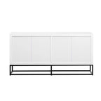 Light Luxury Designed Cabinet with Unique Support Legs and Adjustable Shelves, Suitable for Living Rooms, Corridors