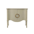 Distressed Cream 2-Door Server with Brass Handles, 36"W