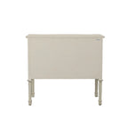 Distressed Cream 2-Door Server with Brass Handles, 36"W