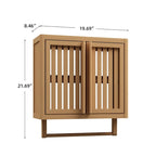 Bathroom cabinet wall mounted Bamboo toilet storage box