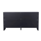Accent Cabinet Farmhouse Style 4 Door Wooden Cabinet