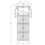 Modern Tall Bathroom Storage Cabinet with Doors and 4 Shelves for Living Room, Kitchen, Office, Bedroom