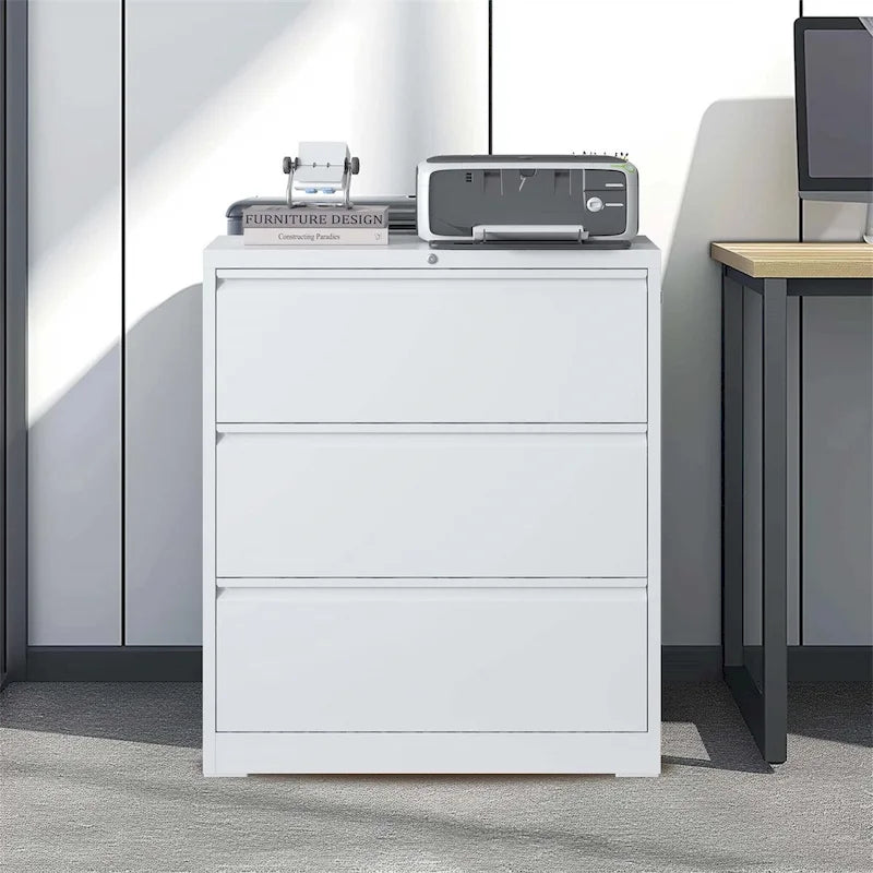Lateral File Cabinet 3 Drawer,with Lock,Lockable File Cabinet