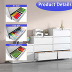 Lateral File Cabinet 3 Drawer,with Lock,Lockable File Cabinet