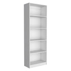 Beige / Black / White 3-Piece Bookcase Set with Open Shelves and 2-Door Cabinets, 74"W