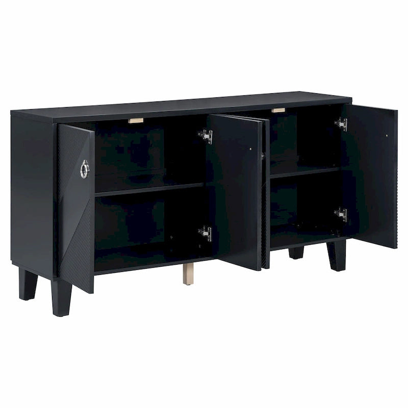 Light Luxury Cabinet with Geometric Patterns