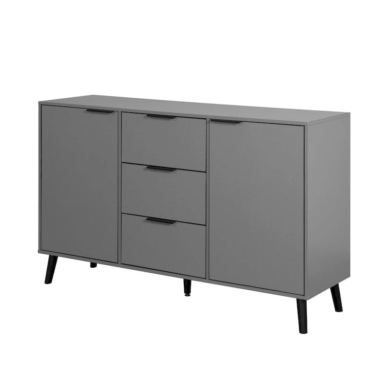 Sideboard Buffet Cabinet with Storage,Wood Coffee Bar Cabinet,47.2 Cabinet with 3 Drawers & 2 Doors,Buffet Cabinet Cupboard