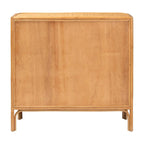 Light Honey 3-Drawer Rattan Storage Cabinet, 40.6"W