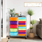 15 Drawer Storage Drawer Cart - 14.5D x 25W x 34.5H