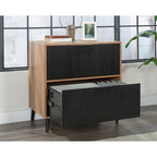 Chalk Oak 2-Drawer Lateral File Cabinet with Fluted Fronts, Letter/Legal