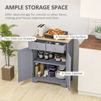 Sideboard Buffet Cabinet, Double Door Kitchen Cabinet, Coffee Bar Storage with 2 Drawers, Adjustable Shelf