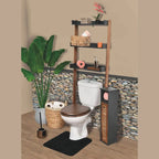 Over-The-Toilet Storage Shelf with Ladder Design 3 Trays - 23.6 W x 8.5 D x 65.5 H