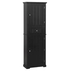 Freestanding Storage Cabinet with Drawer and Adjustable Shelf