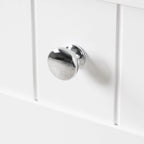 Freestanding Storage Cabinet with Drawer and Adjustable Shelf
