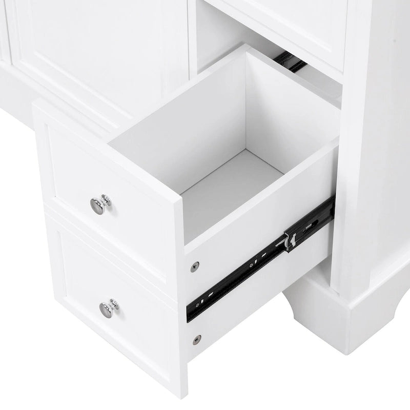 Bathroom Vanity Cabinet with Sink Top,Door and Two Drawers
