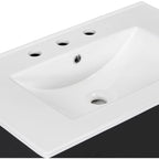Bathroom Cabinet with Open Storage Shelf and Two Drawers