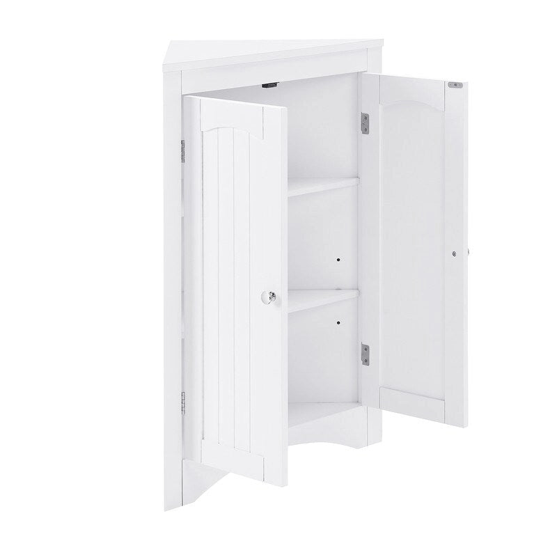 sideboard cabinet,corner cabinet,Bathroom Floor Corner Cabinet with Doors and Shelves, Kitchen, Living Room