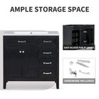 Bathroom Cabinet with Drawers and Sink Combo