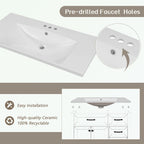 Bathroom Cabinet with Drawers and Sink Combo