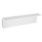 White/Nickel/Grey/Black Aluminum Shower Shelf XL, Adhesive Mount