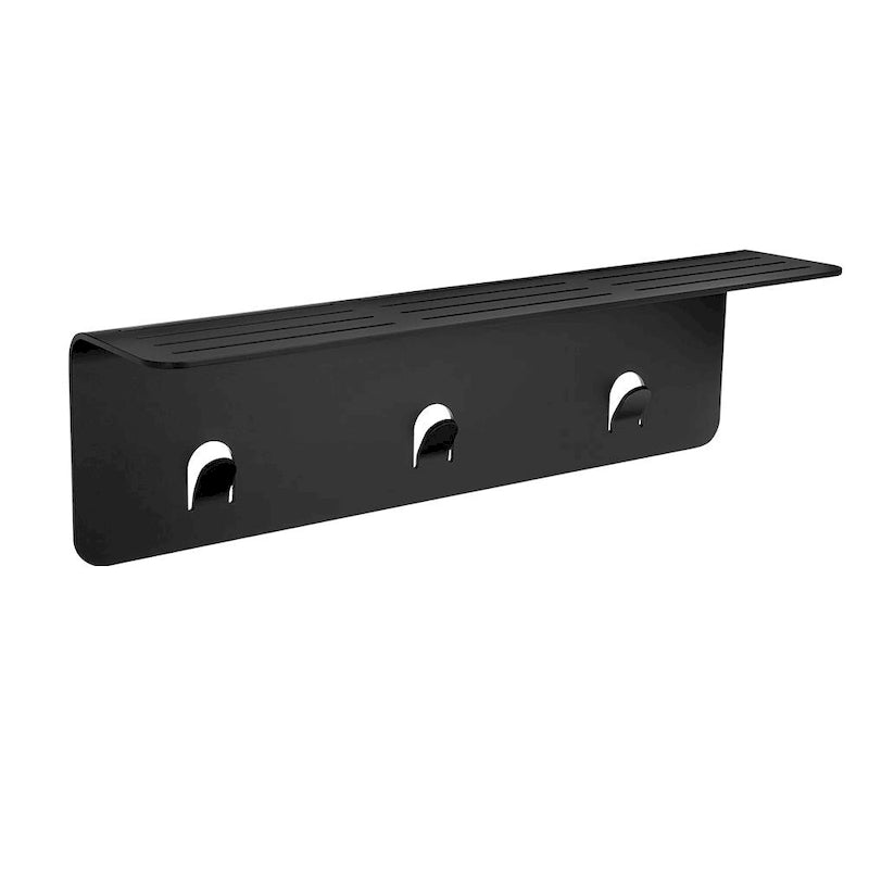 White/Nickel/Grey/Black Aluminum Shower Shelf XL, Adhesive Mount