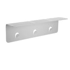 White/Nickel/Grey/Black Aluminum Shower Shelf XL, Adhesive Mount
