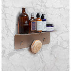 White/Nickel/Grey/Black Aluminum Shower Shelf XL, Adhesive Mount