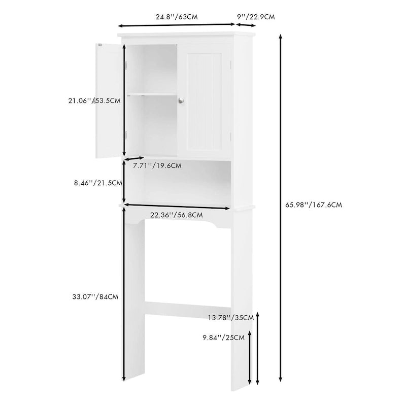 Over The Toilet Storage Cabinet, Bathroom Shelf Over Toilet, Bathroom Storage Cabinet Organizer,Wood Bathroom Space Saver