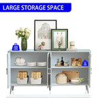 Champagne/Distressed Black 4-Door Sideboard, 59.84"W