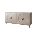 Champagne/Distressed Black 4-Door Sideboard, 59.84"W